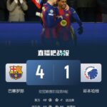 直通16强！巴萨4-1逆转哥本哈根 亚马尔传射莱万破门拉菲尼亚点射